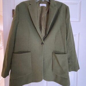 MNG Olive Green Blazer/Jacket, Size M